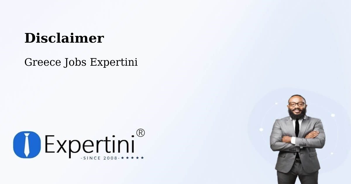 Disclaimer – Amorgós - Greece Jobs Expertini